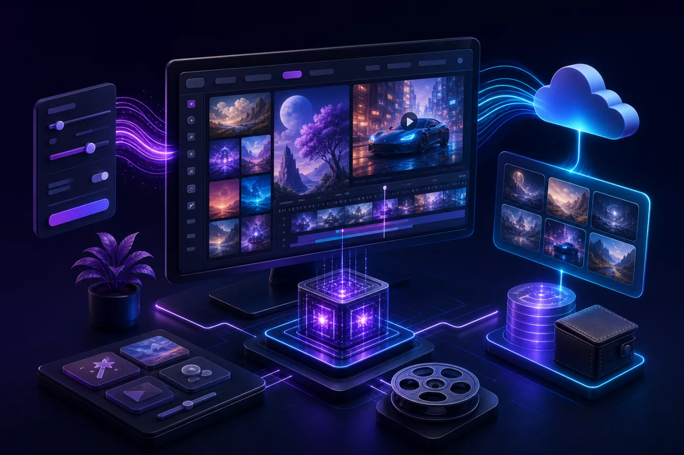 Yapay Zekâ Video ve Resim Üretim Platformu ekranı