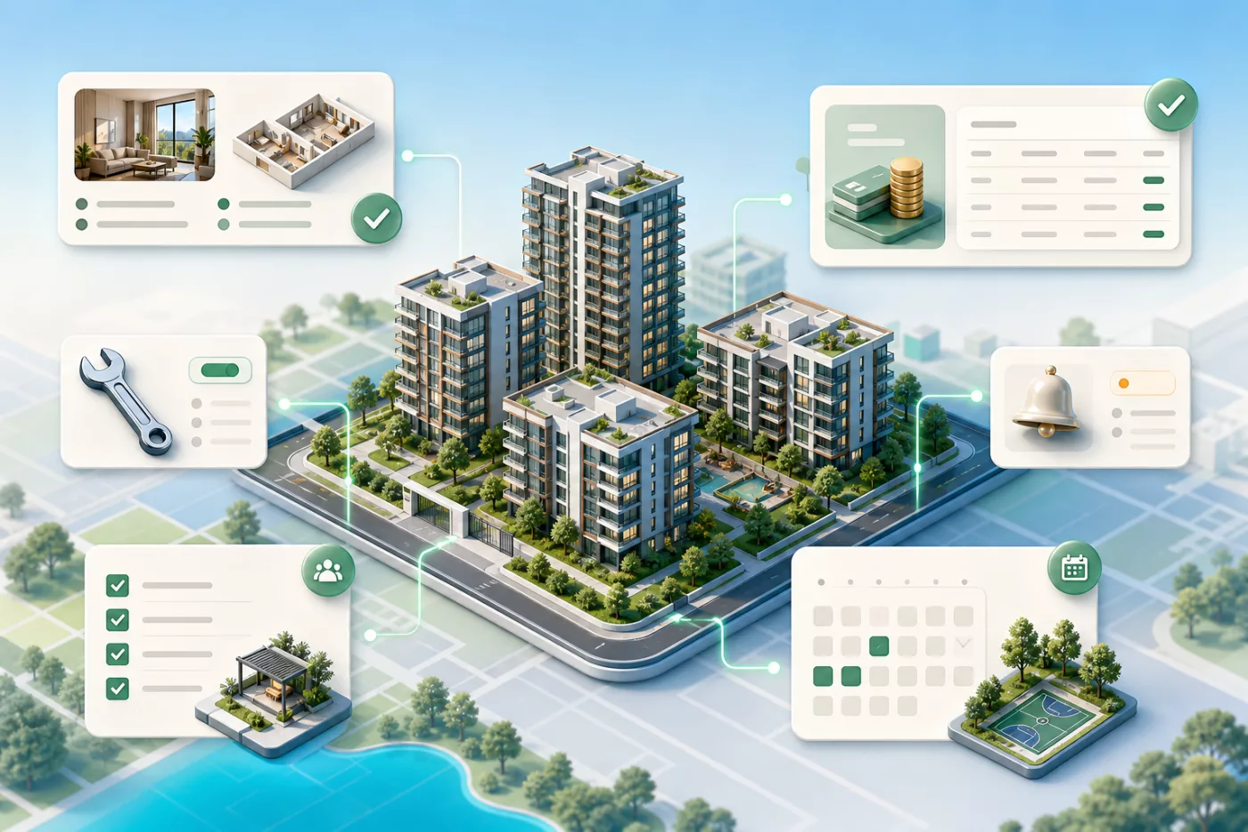 Apartman ve Site Yönetim Programı ekranı