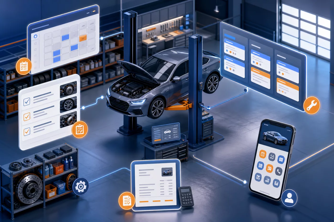 Araç Servis Yönetim Programı ekranı